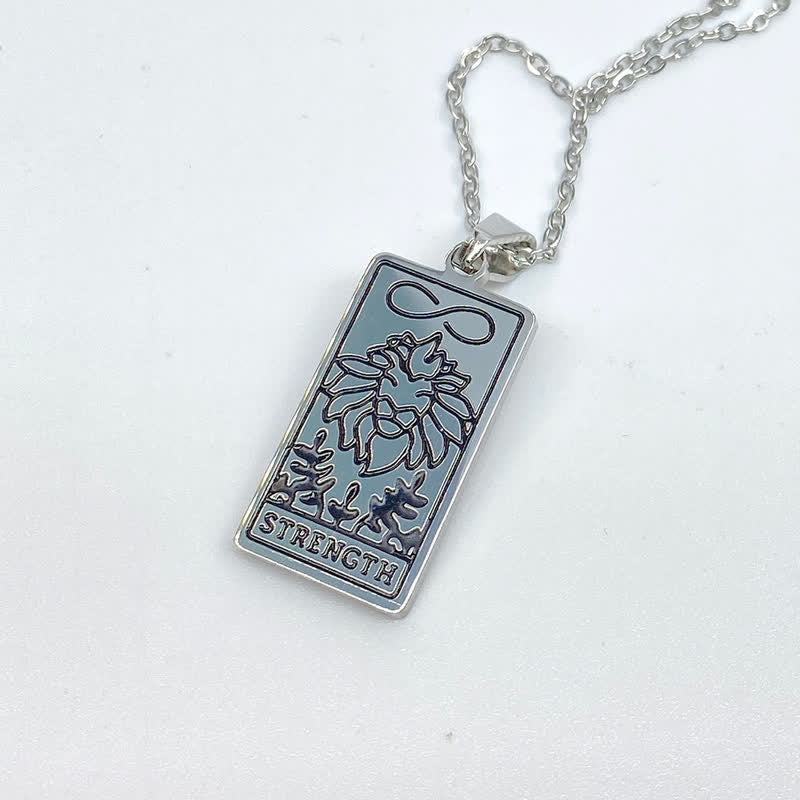Collana vintage con tarocchi e fortuna Olivenorma