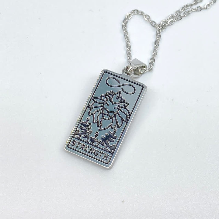 Collana vintage con tarocchi e fortuna Olivenorma