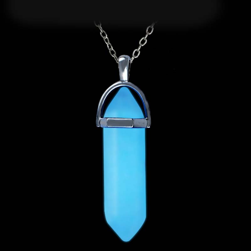 Collana a colonna esagonale in pietra di luna Olivenorma
