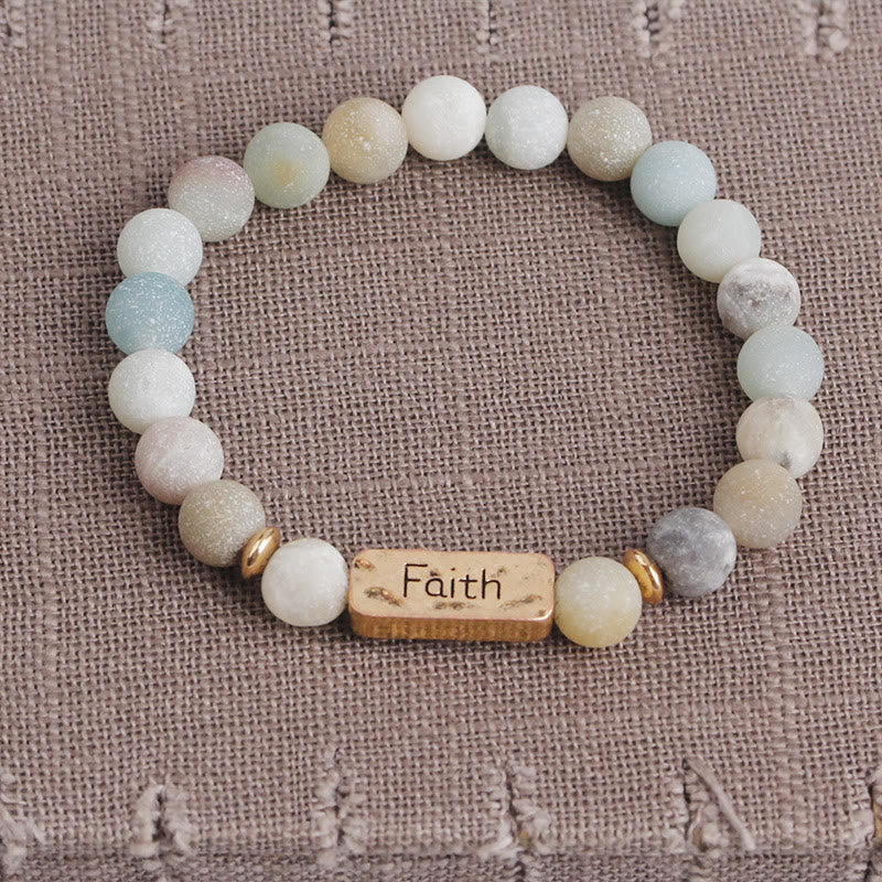 Bracciale con incisione Active Faith Olivenorma Natural Gemstone
