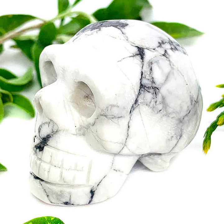 Decorazione di Halloween con teschio di cristallo naturale Olivenorma