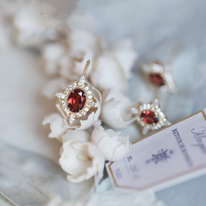 Anello Atmosfera "Miss Rose" in rubino vintage Olivenorma 