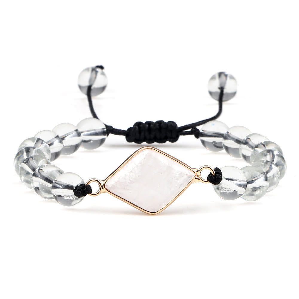 Braccialetto Olivenorma con perline in pietra occhio di gatto e opalite