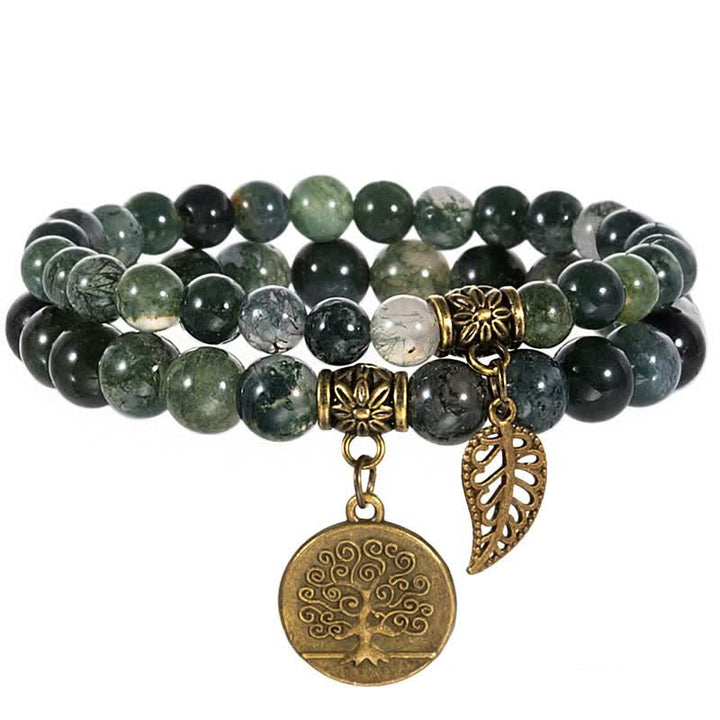 Braccialetto di protezione Olivenorma Green King Stone