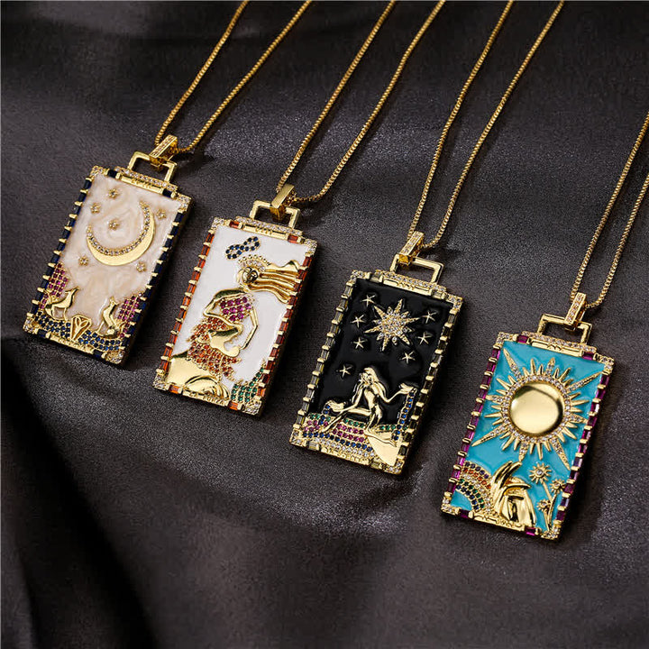 Collana con i colori delle carte dei tarocchi Olivenorma