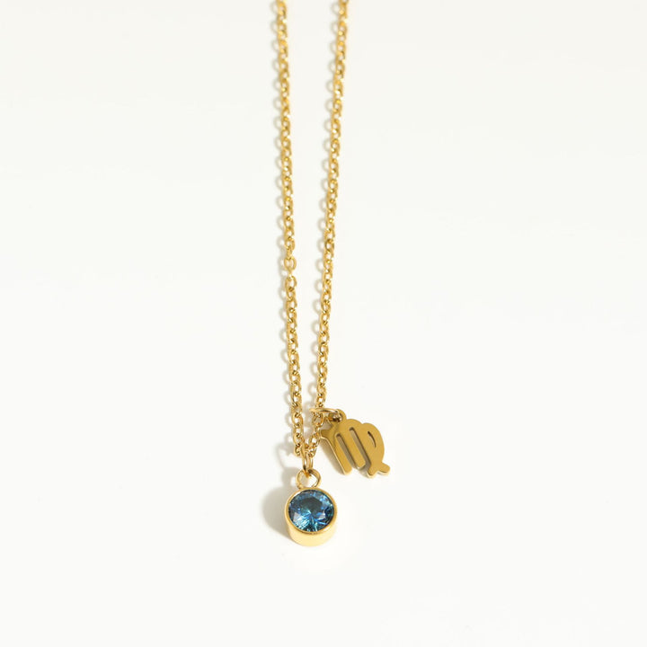 Collana in acciaio inossidabile con rune zodiacali Olivenorma