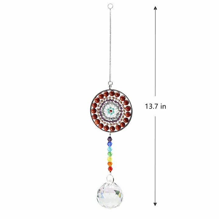 Olivenorma Crystal Suncatchers Campanello a vento Chakra fatto a mano 