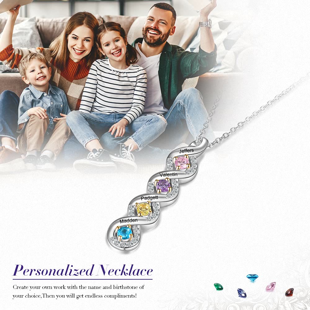 Olivenorma Collana con nome inciso in pietra portafortuna da donna