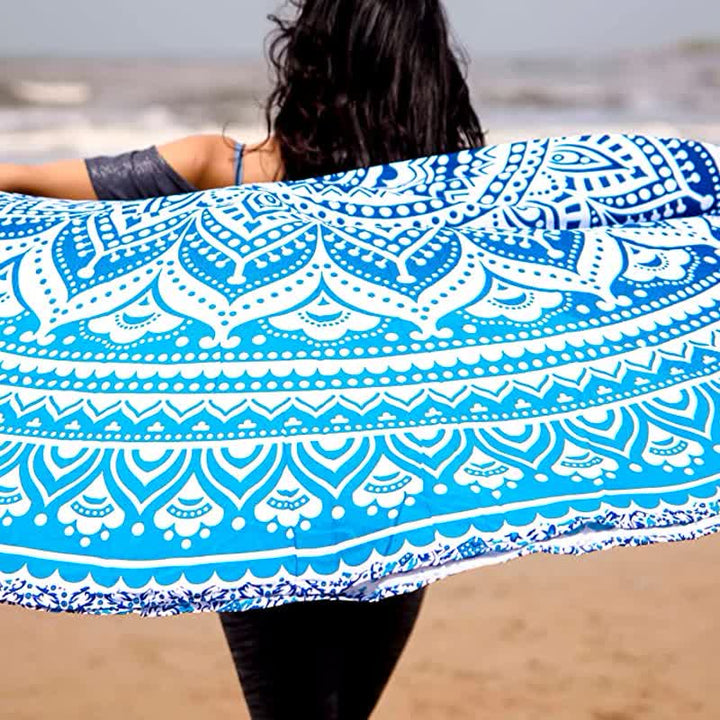 Arazzo Mandala circolare Rosamia Yoga Meditazione