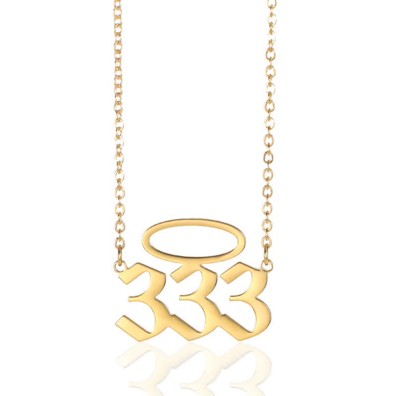 Collana con numero di angelo fortunato Olivenorma con apertura ad angelo 