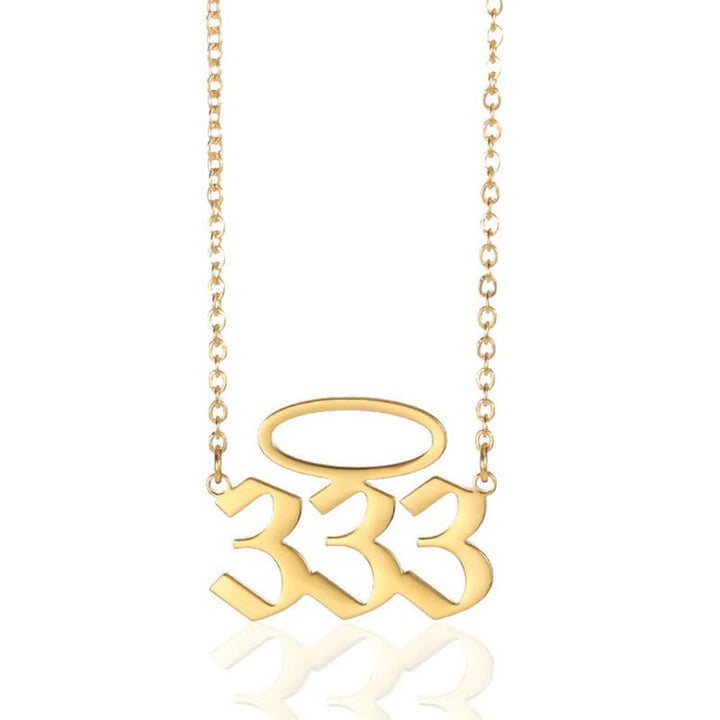 Collana con numero di angelo fortunato Olivenorma con apertura ad angelo 