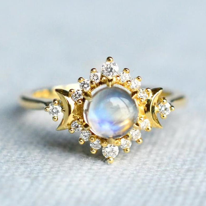 Anello Moonstone My Sun and Stars