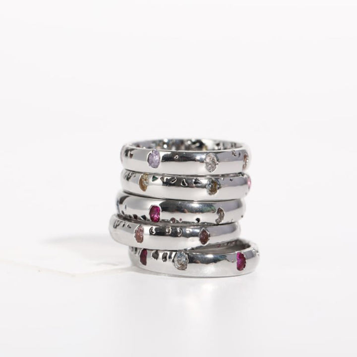 Anello Olivenorma Light Luxury Zircone colorato 