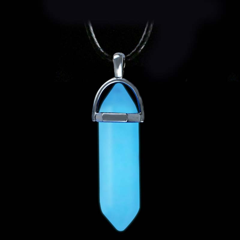 Collana a colonna esagonale in pietra di luna Olivenorma