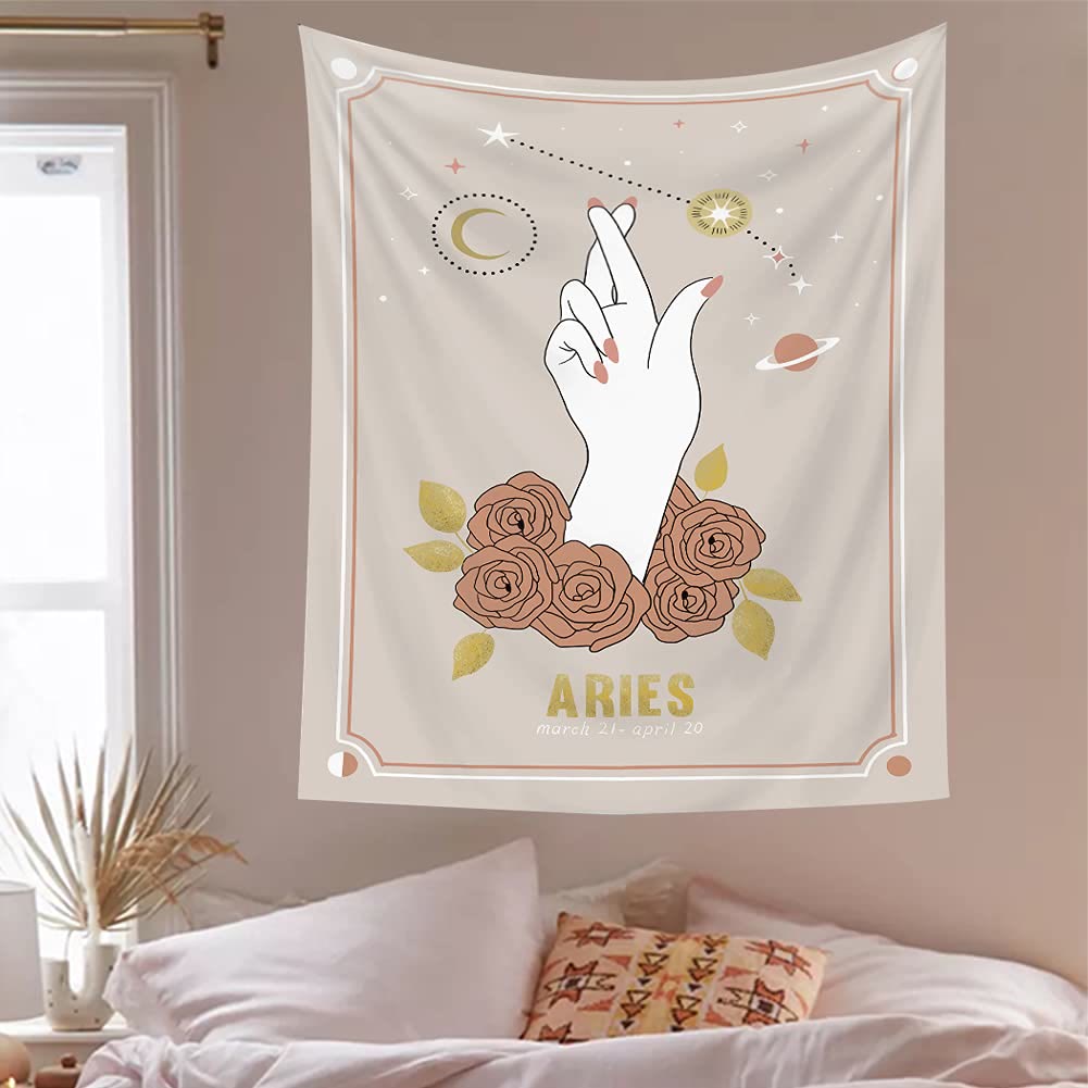 Olivenorma Mano Magica Tarocchi Zodiaco Arazzo 