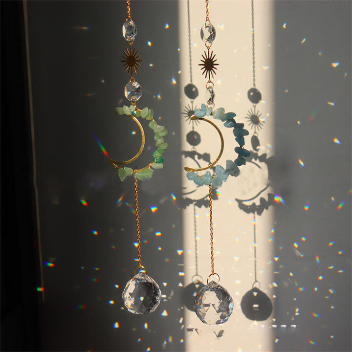 Olivenorma Moon Suncatcher - Campanello a vento da parete