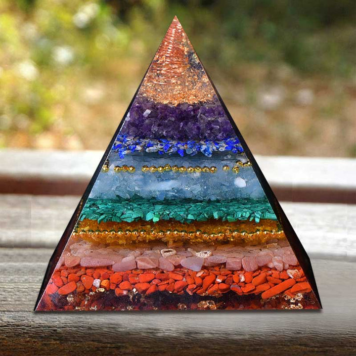 Olivenorma Piramide Orgonica Naturale per l'Equilibrio dei Chakra