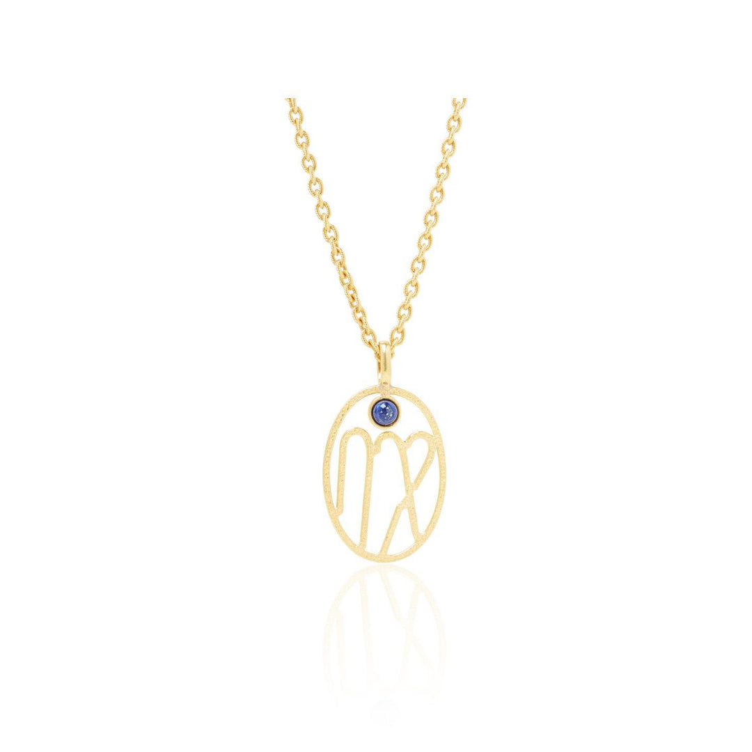 Collana con rune zodiacali cave Olivenorma Birthstone