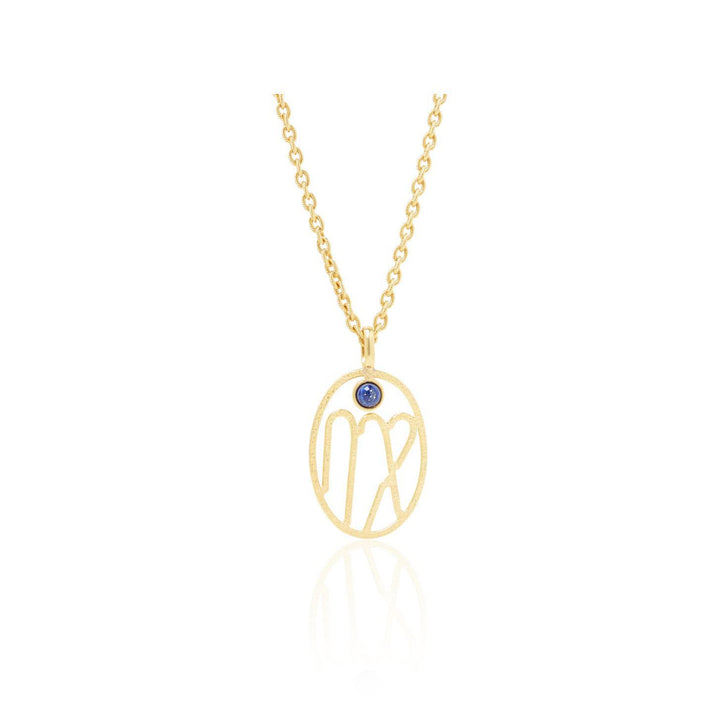 Collana con rune zodiacali cave Olivenorma Birthstone