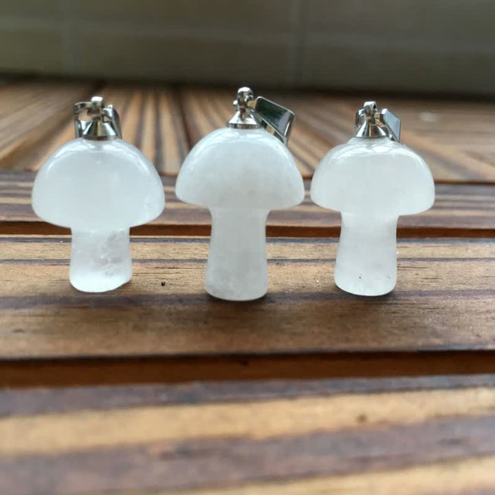 Collana di guarigione con design a fungo per l'intonazione spirituale Olivenorma 