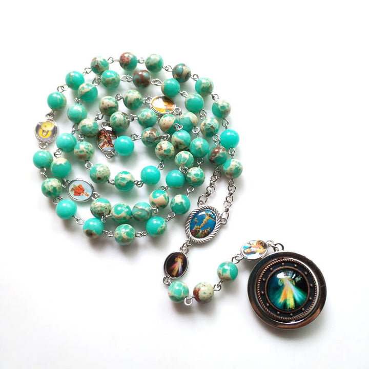 Collana Rosario della Misericordia della Vergine Maria dell'Imperatore Olivenorma