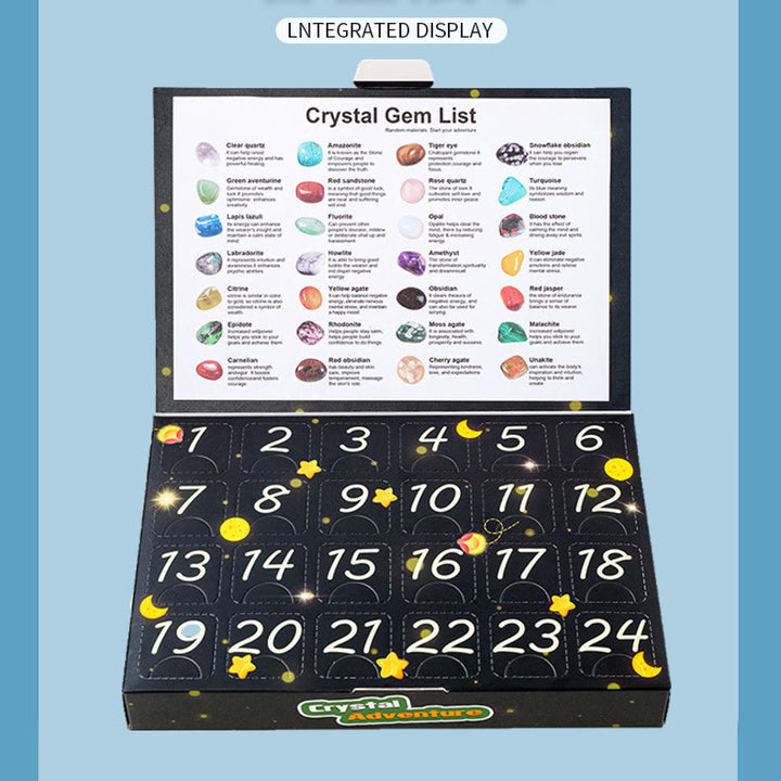 Olivenorma 24 Cristallo naturale Pietra grezza Bambini Scienza Gemma Decorazione 