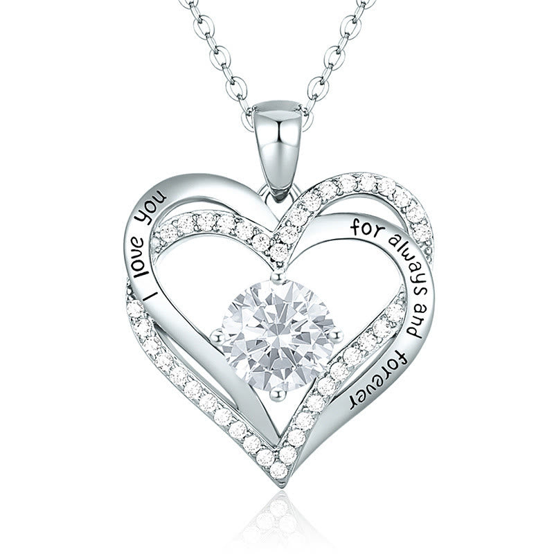 Olivenorma "Ti amo per sempre e per sempre" - Collana Birtshtone Heart