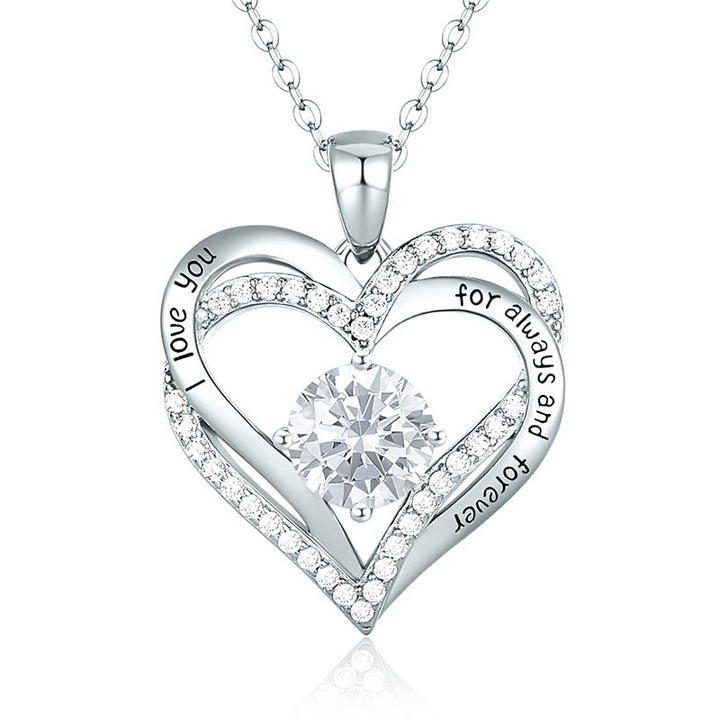 Olivenorma "Ti amo per sempre e per sempre" - Collana Birtshtone Heart