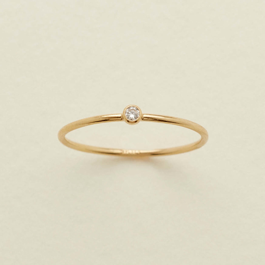 Olivenorma Birthstone Anello sottile per la nascita di 12 mesi