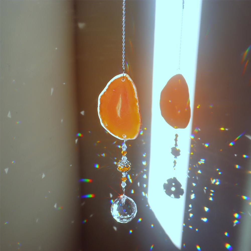 Olivenorma Campanello a vento in cristallo di sole con ciondolo appeso fatto a mano