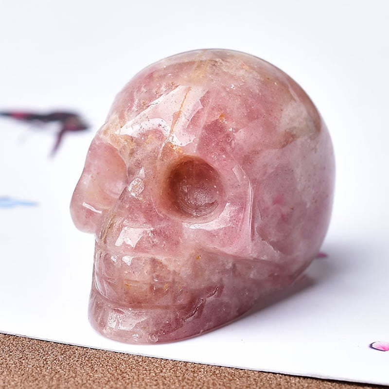 Olivenorma Crystal Inciso Teschio Artigianato Decorazione Pietre Preziose
