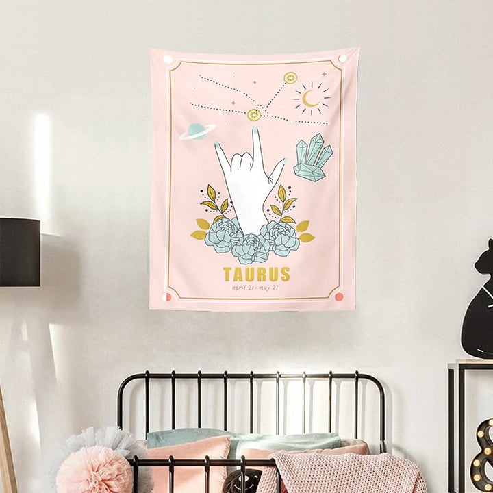 Olivenorma Mano Magica Tarocchi Zodiaco Arazzo 