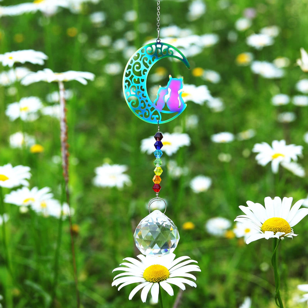 Olivenorma Clear Crystal Chakra Beads Hanging Wind Chime Suncatcher - image 25