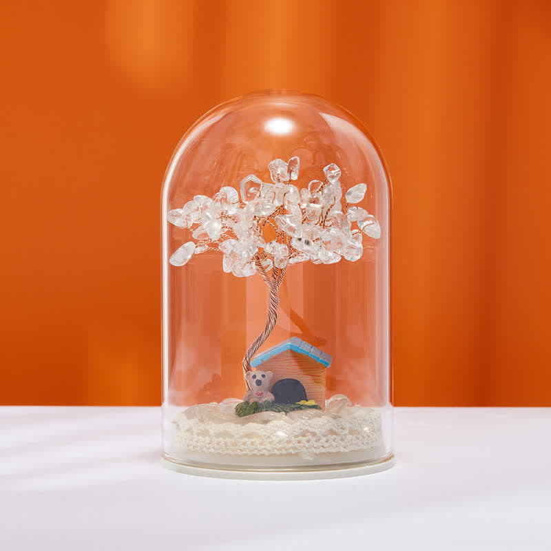 Copertura in vetro di cristallo naturale Olivenorma Decorazione per albero Feng Shui