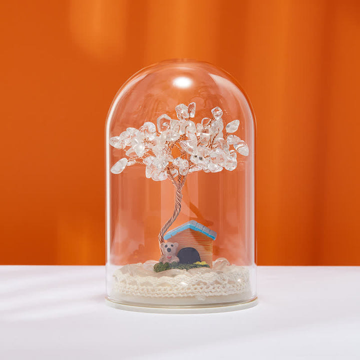 Copertura in vetro di cristallo naturale Olivenorma Decorazione per albero Feng Shui