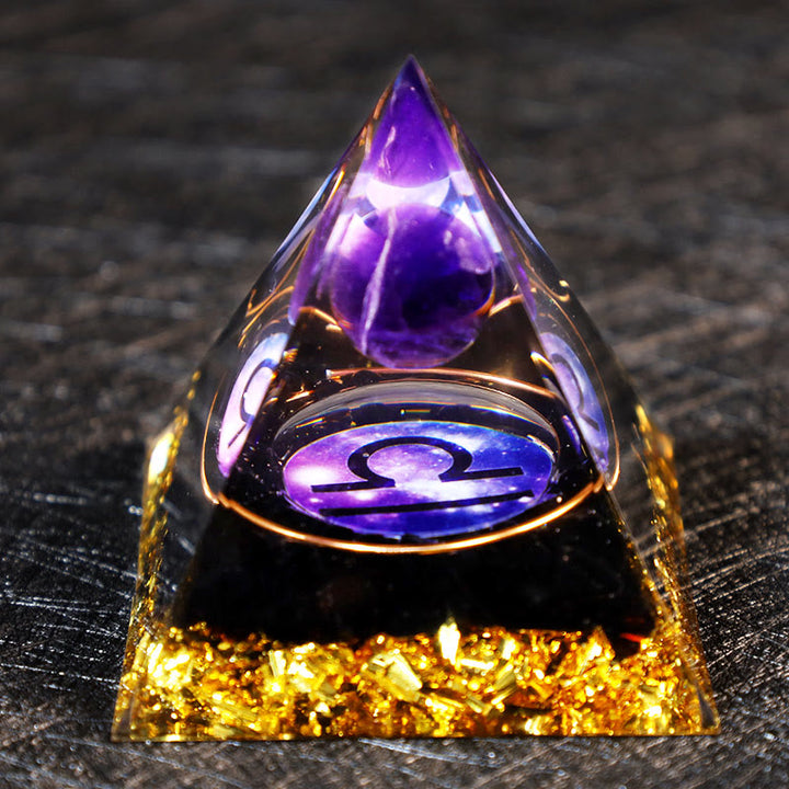 Olivenorma Ametista Palla Ossidiana Ghiaia Zodiaco Bilancia Orgone Piramide