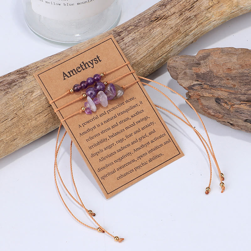 Bracciale Olivenorma Gravel intrecciato con perline 