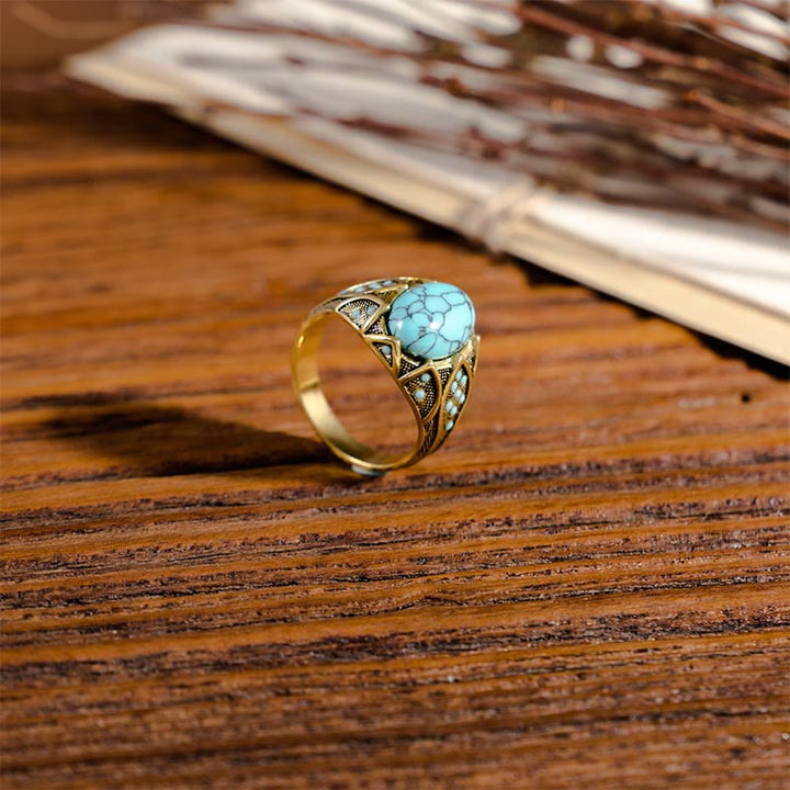 Anello Olivenorma Light Luxury Vintage Turchese