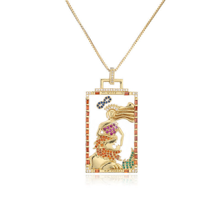 Collana con i colori delle carte dei tarocchi Olivenorma