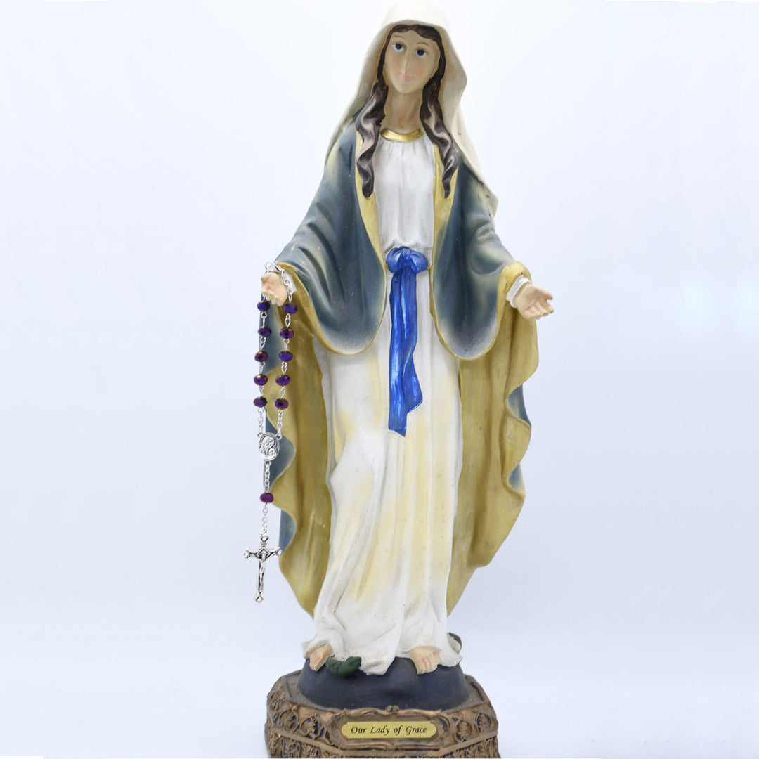 Braccialetto con croce rosario in cristallo Olivenorma 