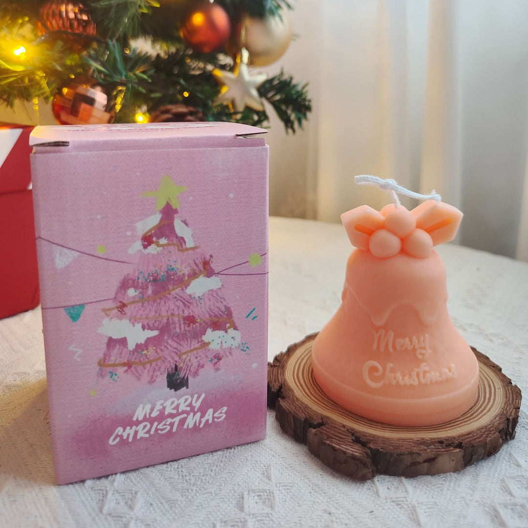 Candela modello biscotto torta di Natale Olivenorma - Campanello rosa-7,5*8,5cm - image 10