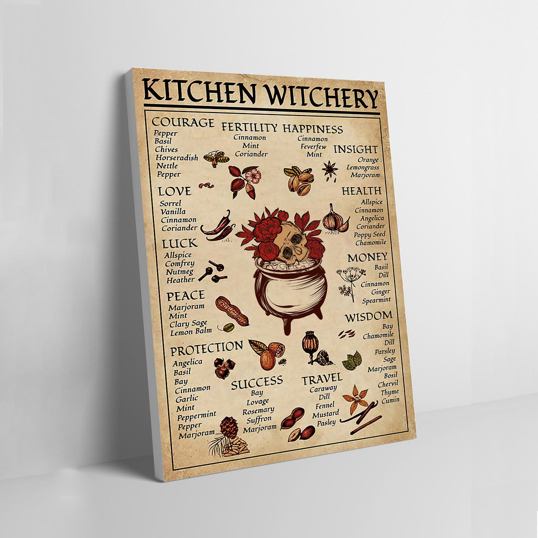 Olivenorma Magic Witch Halloween Cucina Sala da pranzo Poster da parete 