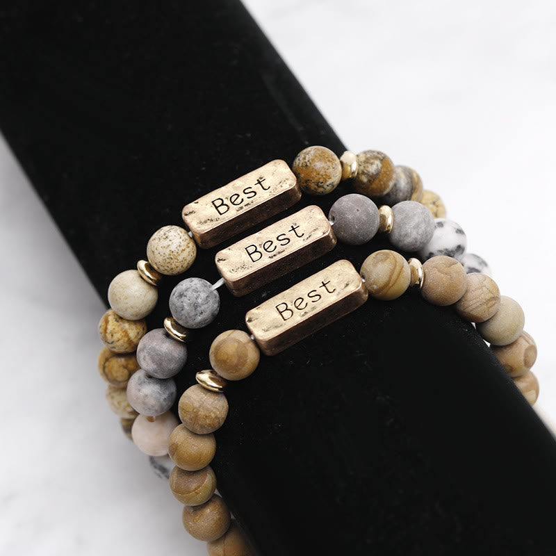 Bracciale con la migliore incisione in pietra preziosa naturale Olivenorma