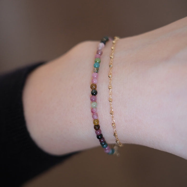 Grounding - Bracciale con pietre preziose di fluorite 