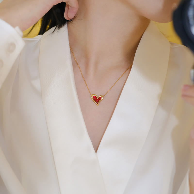 Olivenorma "Preference" - Collana creativa a forma di cuore irregolare