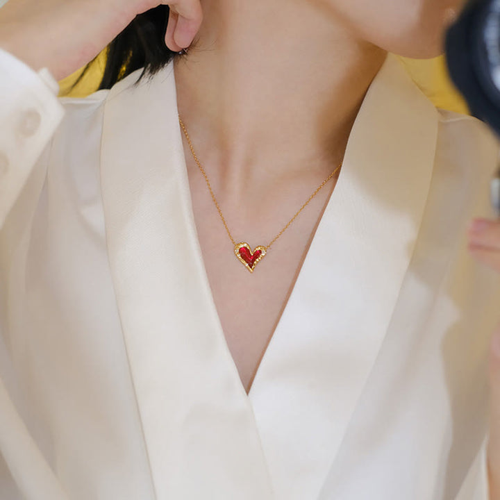Olivenorma "Preference" - Collana creativa a forma di cuore irregolare