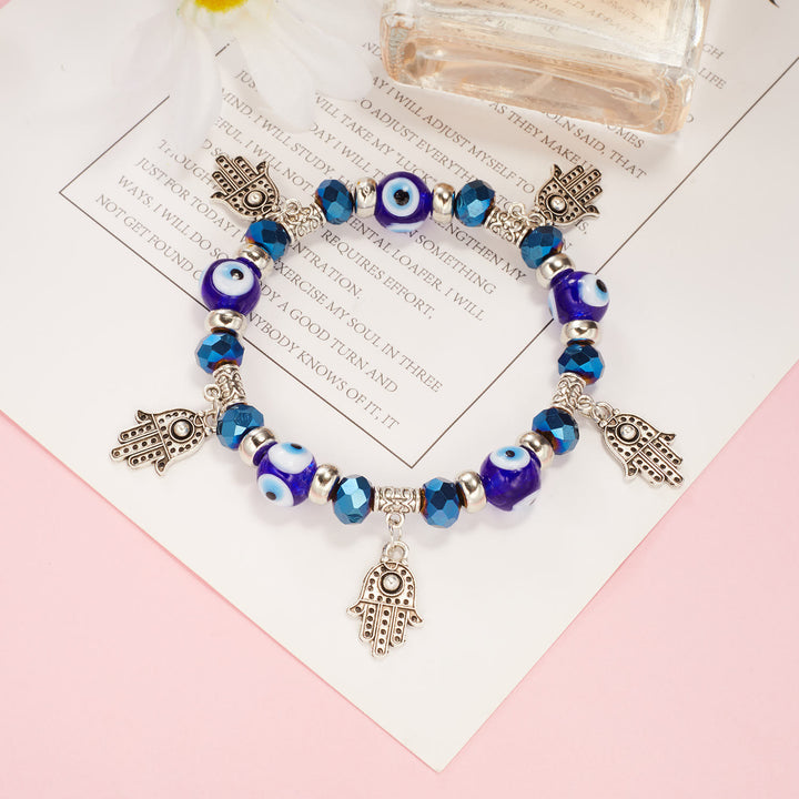 Olivenorma Evil Eye Hamsa Ciondolo Bracciale Zircone Epossidico