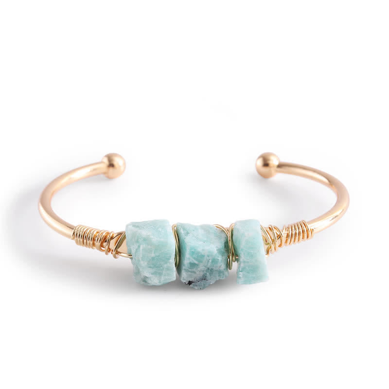 Bracciale vintage Olivenorma con pietre preziose di cristallo grezzo