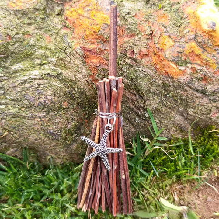 Ornamento fatto a mano Olivenorma Mini tartaruga di cristallo scopa 