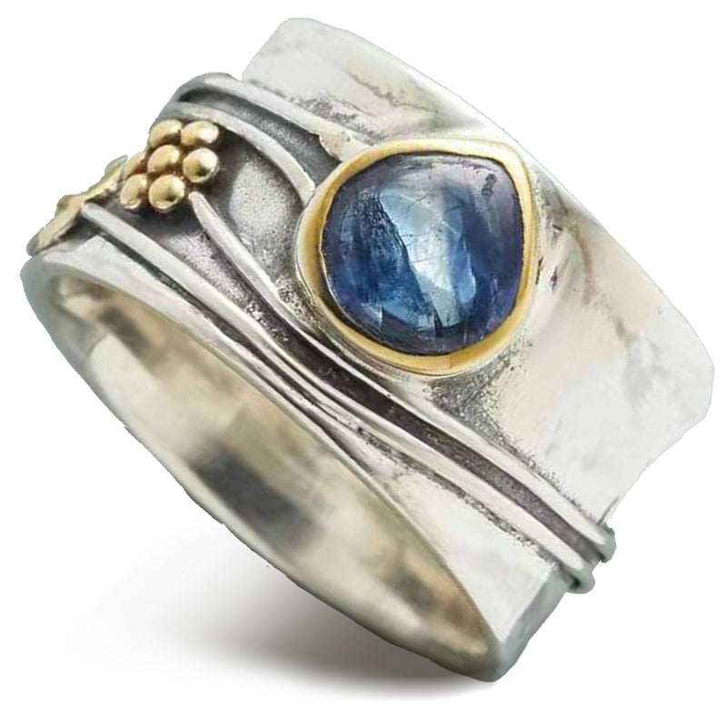 Anello portafortuna in pietra di luna Olivenorma